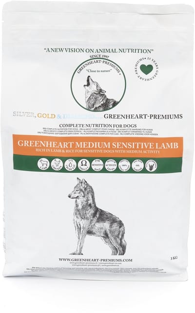 Greenheart hondenvoer Medium Sensitive Lamb 3 kg - Hond