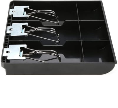 Dailygoods- Geldcassette - Hoogwaardig ABS - Geldlade - Reservegelddoos - Metalen clip - Zwart - Duurzaam ontwerp - Gelddoos