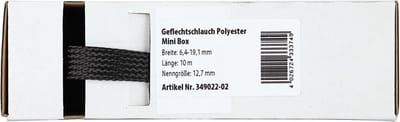 Gevlochten Kabelbescherming Mini Box 6.4 - 19.1 mm / Lengte 10 meter