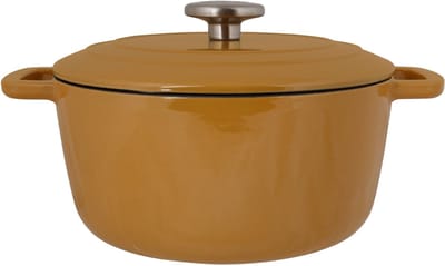 Cosy & Trendy Braadpan Fontestic Amber Gold 2,7 liter Ø 20 cm - Gietijzer - Geëmailleerde Binnenkant Voor Perfecte Warmteverdeling