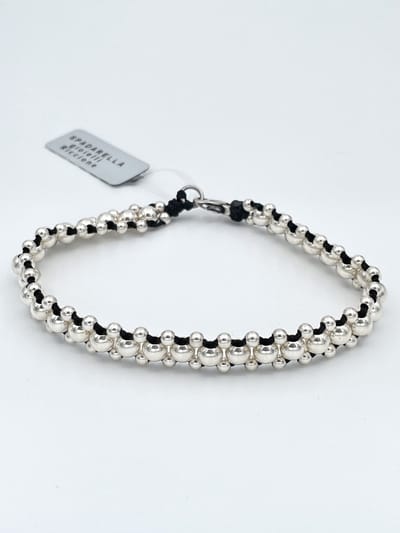 Spadarella Gioielli - SPBR29 - Armband - 925 Zilver - 9 mm - Black 4000 - 19,5 Cm