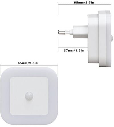 LED Nachtlampje met Bewegingsmelder en PIR Sensor - Set van 2
