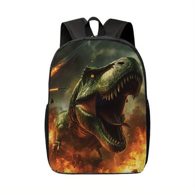 Dino Rugzak | Dinopatroon Rugtas | Dieren Rugzak | Rugzak Jongens | Mooie rugzakken met Dino | 15 - 20 liter | Kinder Rugzak | Explosie