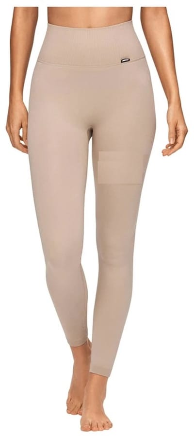 Stronger - Sport Tights - Wrap Seamless Legging - Dames - Simply Taupe - Maat XL
