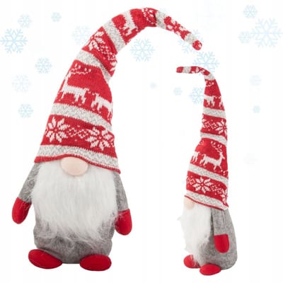 Hangzhou A Link Star Technology Co. - Kerstgnome - 48 cm - Grijs - Zacht