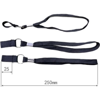 Verstelbare Anti-Verlies Wandelstok Polsband, Multifunctioneel Vast Lanyard voor Trekkingstokken, Outdoor Trekking Accessoires 1pc zwart