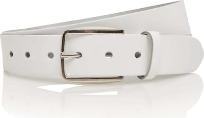 Timbelt Leren Riem 3.5 cm Wit | Maat 115