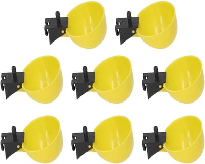 Kippen Watervoerbak - Drinkbak Gevogelte - Gevogelte Hydrateren - Eenvoudige Klikinstallatie - 9.5 mm - Geel