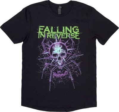 Falling In Reverse - Spider Heren T-shirt - S - Zwart