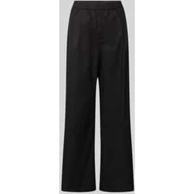 Straight leg stoffen broek met elastische band