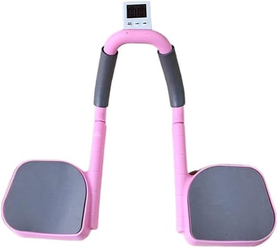 Buikspiertrainer - Fitnessapparaat Core Trainer - Buikspieren Trainen - Geïntegreerde Timer - 494 g - Roze
