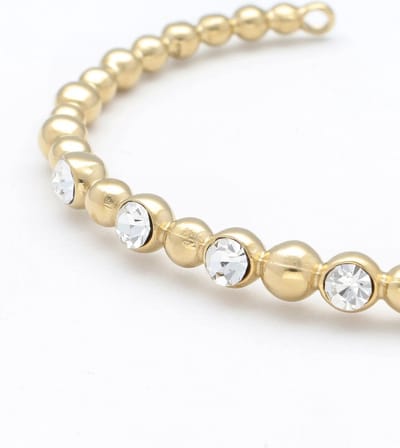 Notre-V Bangle Stone Crystal Armbanden Dames - Goud - Maat ONESIZE
