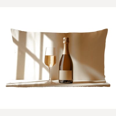 Sierkussens - Kussentjes Woonkamer - 50x30 cm - Champagne - Beige - Schaduw - Bubbels