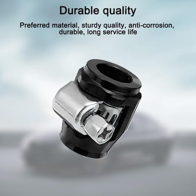 Dailygoods - Slangklemmen Auto - Flexibel Rubber - Verbeter prestaties - Zwart - Slangadapter - Universeel voor diverse toepassingen