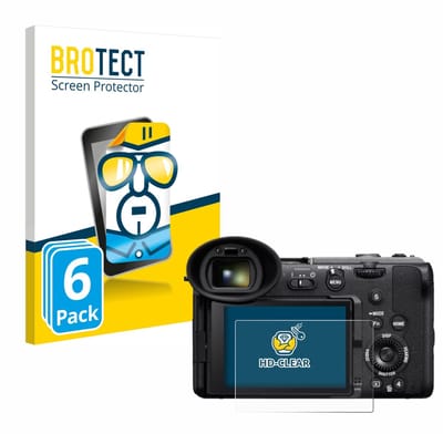 BROTECT - Screenprotector voor Sony Cinema Line FX2 - Folie Beschermfolie transparant 6 Stuks