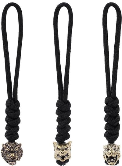 Dailygoods- Sleutelkoord 14 cm - Gevlochten Paracord - Karabijnhaak