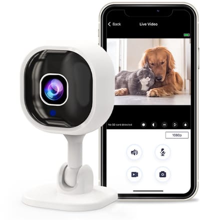 Ynkkvre - Mini Camera – Spy Camera – Beveiligingscamera – 1080P HD – Bewegingsdetectie – Nachtzicht – Tweerichtingsaudio – Voor binnenshuis