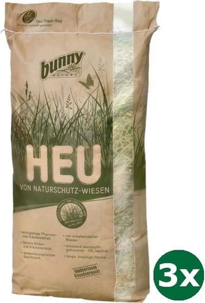3x600 gr Bunny nature natuurweide hooi