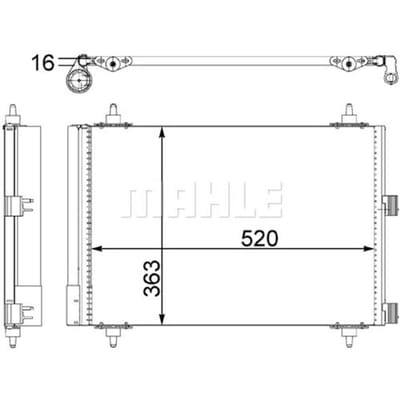 Condensator, airconditioner MAHLE AC 447 000S