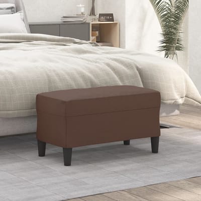 vidaXL - Bankje - 70x35x41 - cm - kunstleer - bruin