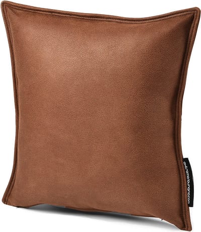 Extreme Lounging - b-cushion luxury - lounge- en sierkussen - voor binnen - comfortabele leatherlook - 43x43cm - chestnut