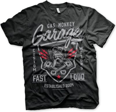 Gas Monkey Garage GMG Fast'n Loud T-shirt voor kinderen, zwart