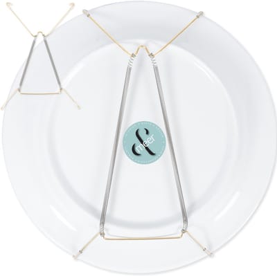 Goudkleurige Bordenhanger Medium Ø 21-28 cm – Metalen Bordhanger voor Bord, Kom en Tegel Ophangen