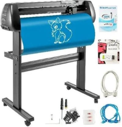 Luxe Snijplotter – Vinyl Snijder – Snijmachine – 800mm Per Seconde – 34 Inch – Met Wielen – Complete Set – Voor Professioneel & Thuis – Zwart