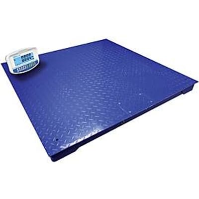 Weegbrug ae ADAM PT 312, met GK-Plus indicator, afleesbaarheid 500 g/weegbereik tot 3000 kg, RS-232, voeding/batterij, platform B 1200 x D 1200 mm
