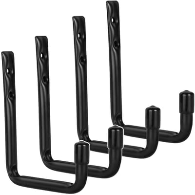 Maclean - Set van 4 Ophanghaken - muurbeugels - Staal max. belasting 22kg - beugel - MC-488