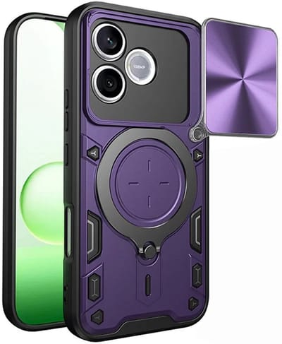 Hoesje geschikt voor HONOR 600 Lite - Techsuit CamGuard Pro Back Cover - Paars