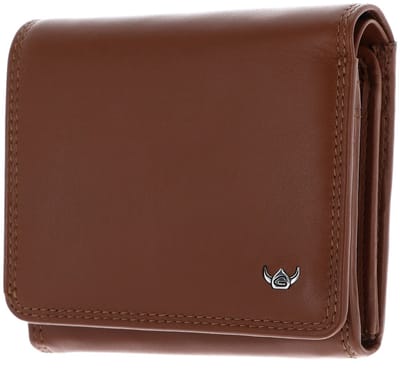 Golden Head Leren portemonnee Polo RFID Protect RV-Börse 3335 Cognac bruine