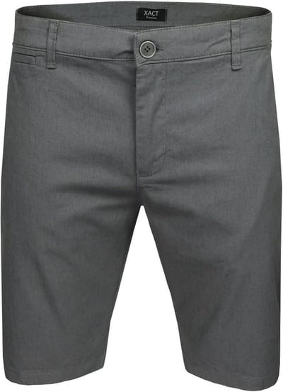Slim Fit Linnen Blend Chino Korte Broek voor Heren