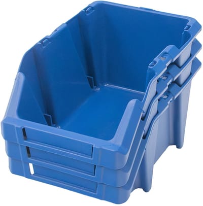 Mega-M - Werkplaatsmagazijn - Stapelbak S - 15,5 x 25 x 12 cm - Oliebestendig - Nestbaar