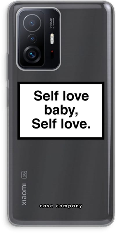 Case Company® - Hoesje geschikt voor Xiaomi 11T Pro hoesje - Self love - Soft Cover Telefoonhoesje - Bescherming aan alle Kanten en Schermrand