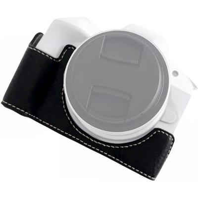 Étui de protection inférieur pour appareil photo numérique, sac en cuir PU avec vis de fixation 1/4 po, compatible avec noir