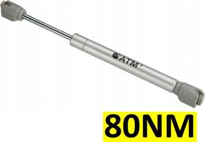 Gasveer - Universeel - Scharnier voor kastjes - Deurveer - 80NM