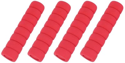 Deurklink hoezen - deurklink beschermers - handgreep beschermhoes anti-botsing - anti-botsing - veilig zal de muur niet beschadigen - deurgreep - dempende deurdemper - 4 stuks - Rood