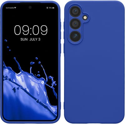 kwmobile telefoonhoesje geschikt voor Samsung Galaxy A55 5G - Hoesje voor smartphone - Precisie camera uitsnede - In Baltisch blauw