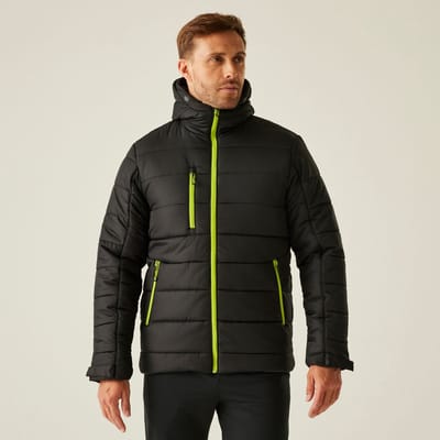 Gevulde Jas Heren Insulated Orange Zippers