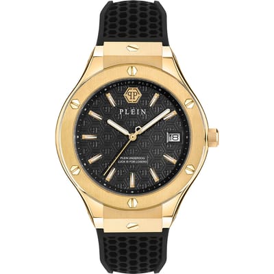 Philipp Plein Plein Underdog PWUFA0225 Horloge - Siliconen - Zwart - Ø 44 mm