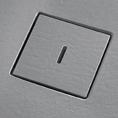 HSK replacement cover with slot for drain to marble polymer shower tray stone look E2053-4-57