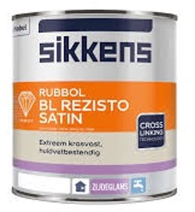 Sikkens Rubbol BL Rezisto Satin - 1 l - 11-13 m²/l - RAL 9005 - Lak - Afwerkingslaag