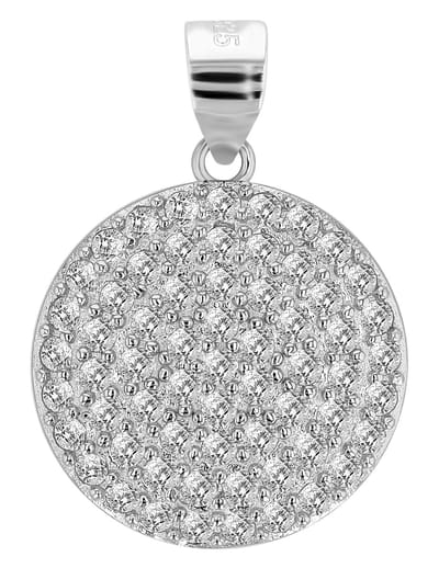AKZENT Akzent dameshanger "Camelia" van 925 Sterlingzilver, gerhodineerd, duurzaam