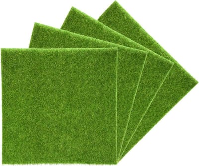 Kunstgrasmat - Nepgras Tapijt - Decoratie Binnen Buiten - Wasbaar Vervaagt Niet - 15x15 cm - Groen