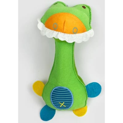 Hond Rammelaar Pluche Geluidsspeelgoed Huisdier Bijtbestendig Pluche Aap Hert Dinosaurus Geluid Hondenspeelgoed 23cm green