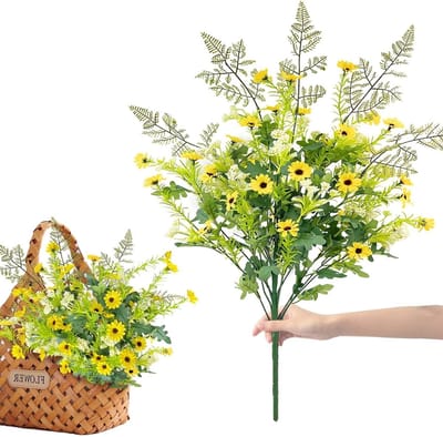Kunstmatige Margrieten Boeket voor Thuisdecoratie, Bruiloften en Feestelijke Gelegenheden