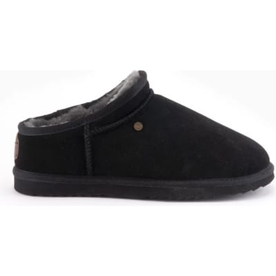 Warmbat Conner Suede Heren Sloffen - Zwart