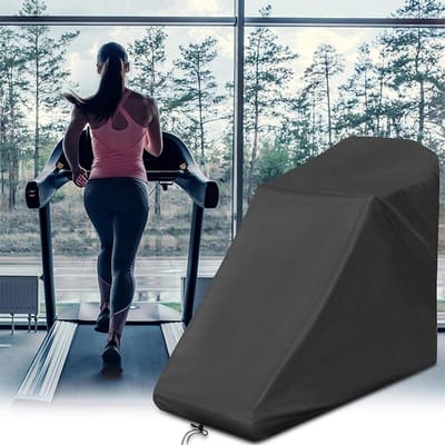 Loopband Afdekking - Fitnessapparaat Cover - Apparaat Beschermen - Waterdicht Oxford Materiaal - 168 x 75 x 135 cm - Zwart