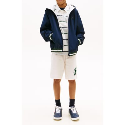 Tommy Hilfiger Boys Reversible Hooded Jacket Dark Night Navy Größe: 8 | Jacken Outlet | kids | Schwarz